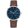Hommes sur Grenoble : Montre Pierre Lannier Montre Homme DATA Bleu Cuir Brun