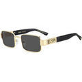 Lunettes sur Grenoble : Lunettes de soleil Dsquared D2 0156/S Lunettes de soleil, Or/Gris, 54 mm Dor&eacute;
