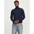 Pull Jack & Jones 12216829 MERINO KNIT ROLL-NIGHT SKY