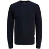 Pull Jack & Jones 12242948 GRID CABLE CREW-NAVY BLAZER