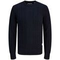 Pull Jack & Jones 12242948 GRID CABLE CREW-NAVY BLAZER