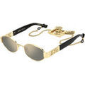 Lunettes sur Grenoble : Lunettes de soleil Dsquared D2 0155/S/SE Lunettes de soleil, Or/Gris, 53 mm Dor&eacute;
