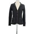 Gilet Majestic Filatures Blazer en coton gris Grenoble