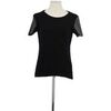 T-shirt Majestic Filatures T-shirt en laine noir