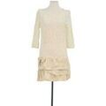 Robe courte Sandro Robe en coton beige