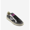 Baskets basses V 1985 VICTORIA 1985 BASKET SMASH CUIR ANIMAL PRINT M&Eacute;TAL 8806114 Noir