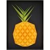 Tableaux, toiles Polygone Origami Ananas