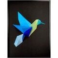 D&eacute;coration sur Grenoble : Tableaux, toiles Polygone Origami Colibri
