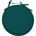 Galettes de chaise Stof Galette de chaise couleur canard ronde en polyester Vert 40x40 cm. . Maison & D&eacute;co> Galettes de chaise.