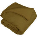Housses de couettes Vent Du Sud Housse de couette 1 face lin - 1 face coton lav&eacute; - Foin Marron 240x260 cm. . Maison > Housses de couettes. Grenoble