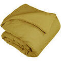 Housses de couettes Vent Du Sud Housse de couette 1 face lin - 1 face coton lav&eacute; - Gold Jaune 240x260 cm. . Maison > Housses de couettes.