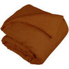 Housses de couettes Vent Du Sud Housse de couette 1 face lin - 1 face coton lav&eacute; - Terre Cuite Orange 240x260 cm. . Maison > Housses de couettes.