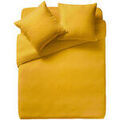 Linge de maison sur Grenoble : Housses de couettes Essix Housse de couette Tendresse en gaze de coton lav&eacute;e - Ocre Jaune 220x240 cm. . Maison > Housses de couettes.