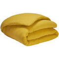 Linge de maison sur Grenoble : Housses de couettes Essix Housse de couette Tendresse en gaze de coton lav&eacute;e - Ocre Jaune 240x260 cm. . Maison > Housses de couettes.