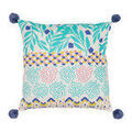 Coussins Jardin d'Ulysse BOH-FLEUR Bleu 45x45 cm. . Maison & D&eacute;co > Coussins.