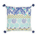 Linge de maison sur Grenoble : Coussins Jardin d'Ulysse BOH-FLEUR Bleu 45x45 cm. . Maison & D&eacute;co > Coussins.