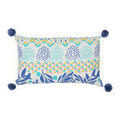 Linge de maison sur Grenoble : Coussins Jardin d'Ulysse BOH-FLEUR Bleu 30x50 cm. . Maison & D&eacute;co > Coussins.