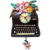 Horloges Enesco Horloge Wrinting Tape par l'artiste Michelle Allen