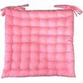 Linge de maison sur Grenoble : Galettes de chaise Stof Assise de chaise matelass&eacute;e en coton rose Rose 40x40 cm. . Maison & D&eacute;co> Galettes de chaise.