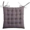 Galettes de chaise Stof Coussin de chaise bicolore r&eacute;versible en coton gris et perle Gris 40x40 cm. . Maison & D&eacute;co> Galettes de chaise.