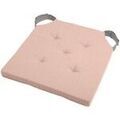Linge de maison sur Grenoble : Galettes de chaise Stof Coussin de chaise poudre et gris en coton 38 x 38 cm Rose Unique. . Maison & D&eacute;co> Galettes de chaise.