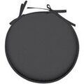 Galettes de chaise Stof Galette de chaise anthracite ronde en polyester Gris Diam 40 cm. . Maison & D&eacute;co> Galettes de chaise. Grenoble