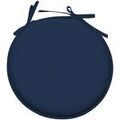 Linge de maison sur Grenoble : Galettes de chaise Stof Galette de chaise bleu p&eacute;trole ronde en polyester Bleu 40x40 cm. . Maison & D&eacute;co> Galettes de chaise.