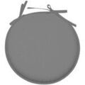 Linge de maison sur Grenoble : Galettes de chaise Stof Galette de chaise ronde en polyester gris souris Gris 40x40 cm. . Maison & D&eacute;co> Galettes de chaise.