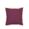 Housses de coussins Broste Copenhagen POM Bordeaux 40x40 cm. Lavage &agrave; la main &agrave; l'eau froide.. Maison & D&eacute;co > Housses de coussins.