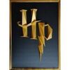 Tableaux, toiles Polygone Origami Logo Harry Potter Dor&eacute; 50x70 cm. . Maison > Tableaux, toiles.