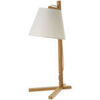 Lampes &agrave; poser Unimasa Lampe de table abat-jour blanc en Bambou Beige Unique. . Maison & D&eacute;co > Lampes &agrave; poser.
