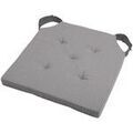 Linge de maison sur Grenoble : Galettes de chaise Stof Coussin de chaise gris et souris en coton 38 x 38 cm Gris Unique. . Maison & D&eacute;co> Galettes de chaise.