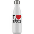 Bouteilles Enesco Bouteille I love Paris isotherme en inox Blanc Unique. . Maison & D&eacute;co > Bouteilles.
