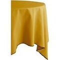 Cuisine & Art de la table sur Grenoble : Serviettes de table Nappes, Sets de table Vent Du Sud Nappe en coton teint lav&eacute; - CURRY - 160 x 160 cm Jaune 160x160 cm. . Maison > Serviettes de table Nappes, Sets de table.