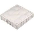 Coussins Stof Coussin de sol en coton Elisabeth Beige 45x45 cm. . Maison & D&eacute;co > Coussins. Grenoble
