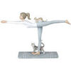 Statuettes et figurines Signes Grimalt Statuette posture b&acirc;ton en &eacute;quilibre Yoga et chats Gris Unique. . Maison & D&eacute;co > Statuettes et figurines.
