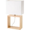 Lampes &agrave; poser Unimasa Lampe de table carr&eacute; esprit scandinave Beige Unique. . Maison & D&eacute;co > Lampes &agrave; poser.
