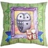 Coussins Stof Coussin garni Th&egrave;me Hibou Vert 40x40 cm. . Maison & D&eacute;co > Coussins.