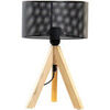 Lampes &agrave; poser Item International Lampe r&eacute;tro en m&eacute;tal et bois 35 cm Beige Unique. . Maison & D&eacute;co > Lampes &agrave; poser.