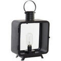Lampes &agrave; poser Item International Lanterne d&eacute;corative lumineuse transportable LED 38 cm Noir Unique. . Maison & D&eacute;co > Lampes &agrave; poser.