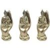 Statuettes et figurines Signes Grimalt Bouddha Sur La Main 3 Dif Dor&eacute; Unique. . Maison & D&eacute;co > Statuettes et figurines.