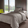 Housses de couettes Vent Du Sud Housse de couette Cendre en percale de coton 80 fils 240x220 cm
