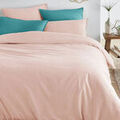Linge de maison sur Grenoble : Housses de couettes Vent Du Sud Housse de couette Blush en percale de coton 80 fils 240x220 cm