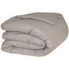 Housses de couettes Vent Du Sud Housse de couette 1 face lin - 1 face coton lav&eacute; - Ficellle Beige 240x260 cm. . Maison > Housses de couettes.