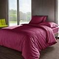 Linge de maison sur Grenoble : Housses de couettes Vent Du Sud Housse de couette Aubergine percale de coton 80 fils 240x260 cm