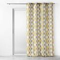 Linge de maison sur Grenoble : Rideaux, stores Douceur d int&eacute;rieur PALPITO Jaune 140x260 cm. Finition ?illets.. Maison & D&eacute;co > Rideaux, stores.