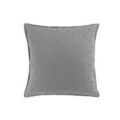Linge de maison sur Grenoble : Housses de coussins Douceur d int&eacute;rieur MELLOW CHIC Gris 40x40 cm. Design bicolore.. Maison & D&eacute;co > Housses de coussins.