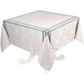 Cuisine & Art de la table sur Grenoble : Serviettes de table Nappes, Sets de table Vent Du Sud Nappe enduite Bilbao 150 x 150 cm - gris et vert