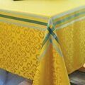 Cuisine & Art de la table sur Grenoble : Serviettes de table Nappes, Sets de table Vent Du Sud Nappe enduite Bilbao 150 x 250 cm - jaune