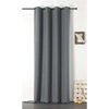 Rideaux, stores Linder LIBECCIO Gris 135x255 cm. Tiss&eacute; en France.Rideau pr&ecirc;t &agrave; poser.Finition ?illets de diam&egrave;tre 4 cm.Bas ourl&eacute;.. Maison & D&eacute;co > Rideaux, stores.